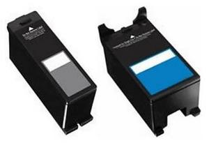 Dell Compatible Black 592-11296 and Colour 592-11298 High Capacity Ink Cartridges Set (Series 24)